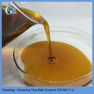 Высокое качество Desizing + губки с абразивным покрытием одной ванной фермента использования в окрашивания Миллс Gr-M111-3