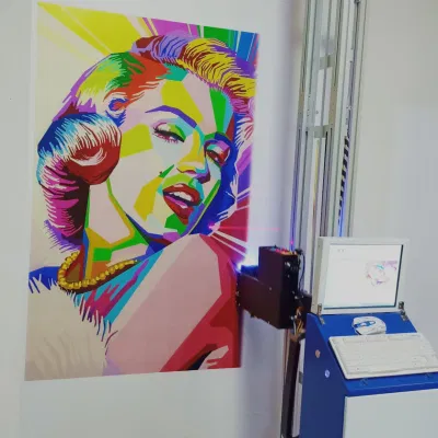 Настенные надписи печатной машины струйный принтер, интеллектуальные вертикальной стены принтер производителей машины
