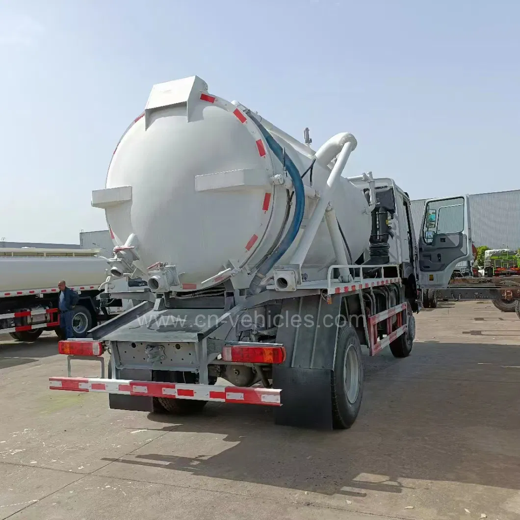 HOWO 4*4 Rhd Full Wheel Driver Sewer Cleaning Suction Truck