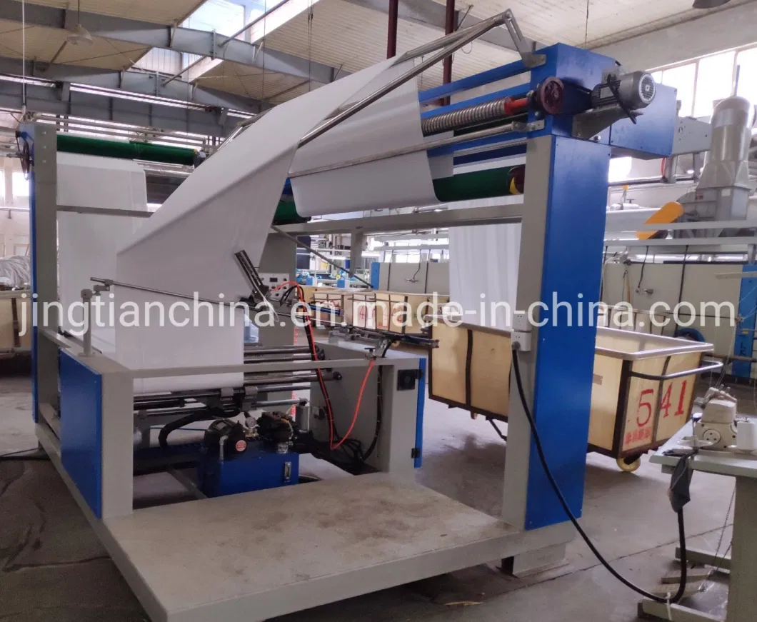 Automatic Knitted or Woven Fabric Edge Double Folding Machine