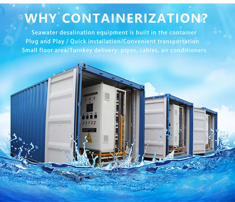 Water Purification System Containerized Water Purification Plant by Osmosis