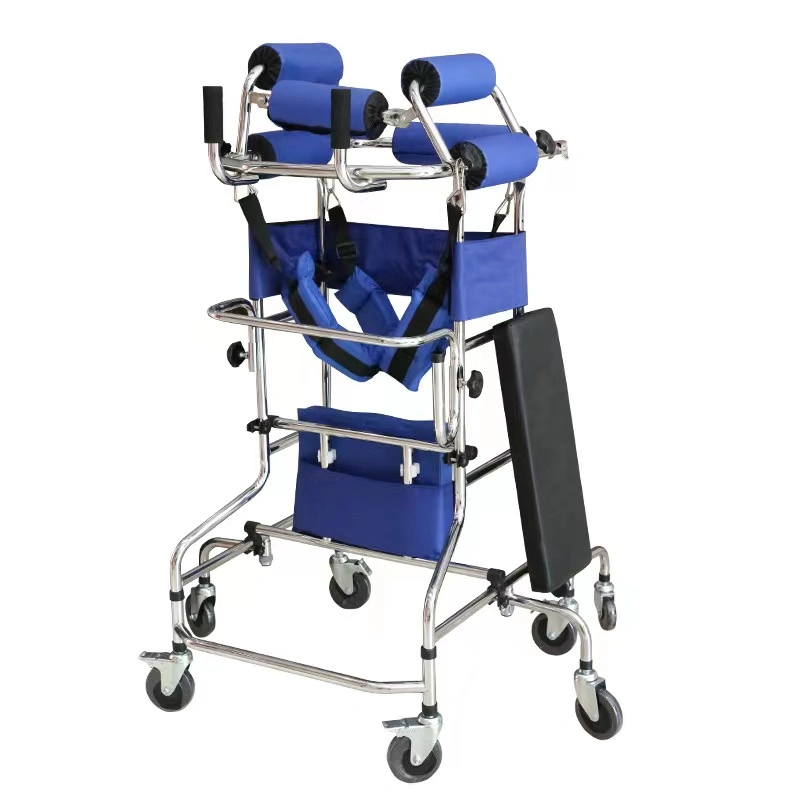 Medical Wholesale Folding Walking Aids Steel Frame Walker Aids Adult for Disabled