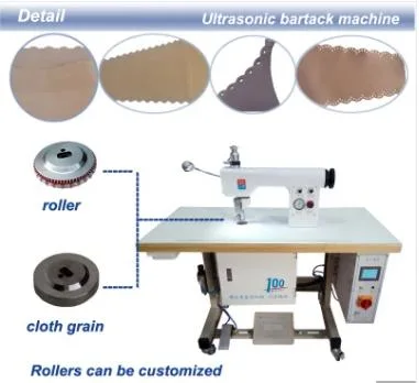 Seamless Fabric Cutting Embossing Rotary Horn Machine Ultrasonic Lace Sewing Machine