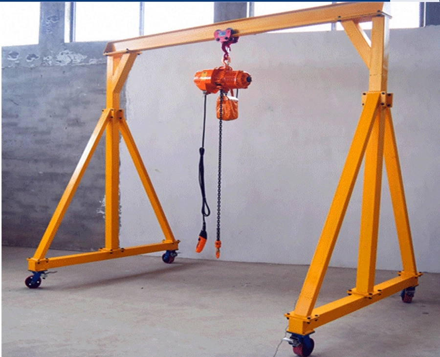 Small Size Light Duty Used Mobile Gantry Crane Workshop Lifting Machine