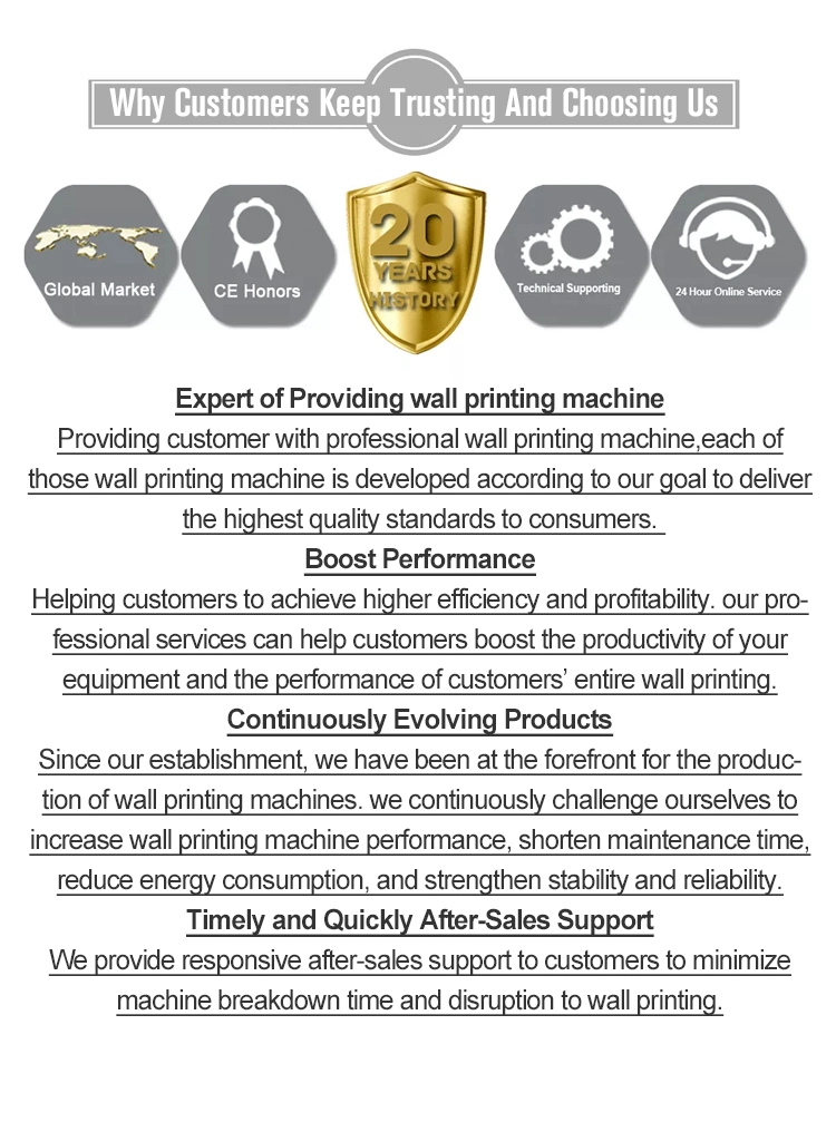 Business-to-Business Pricing Professional Manufacturer 3D UV Ink Wall Printing Machine