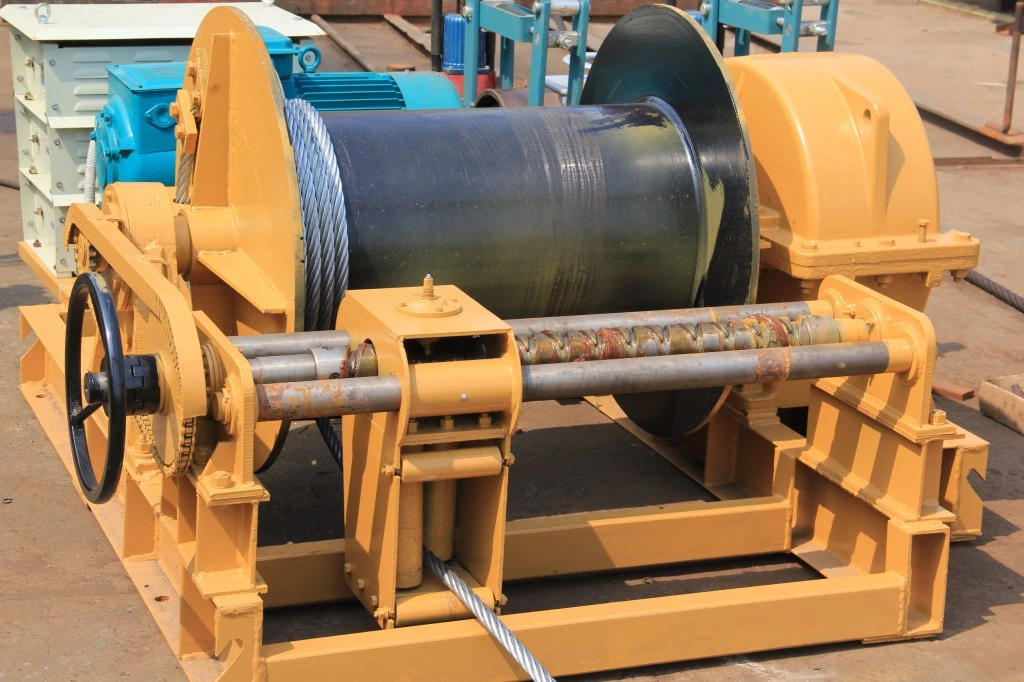 Manual Control Mine 10m/Min Wire Rope Pulling Winch
