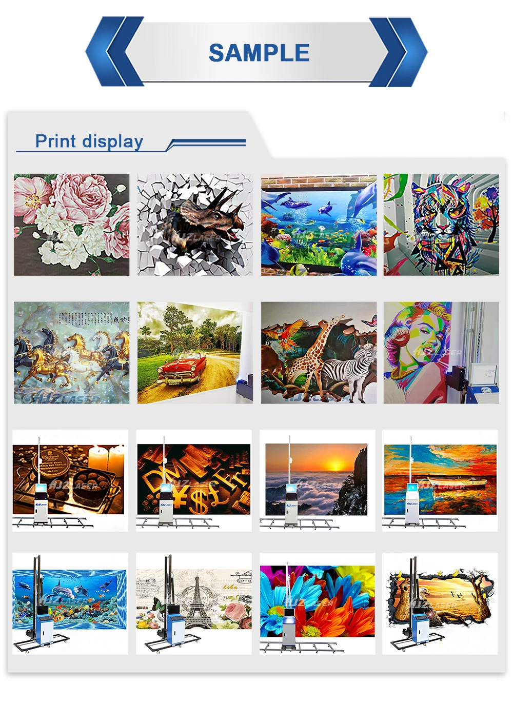 Factory Price 3D Effect Personalized Inkjet Wall Printing Machine Mural Wall Painting Machine