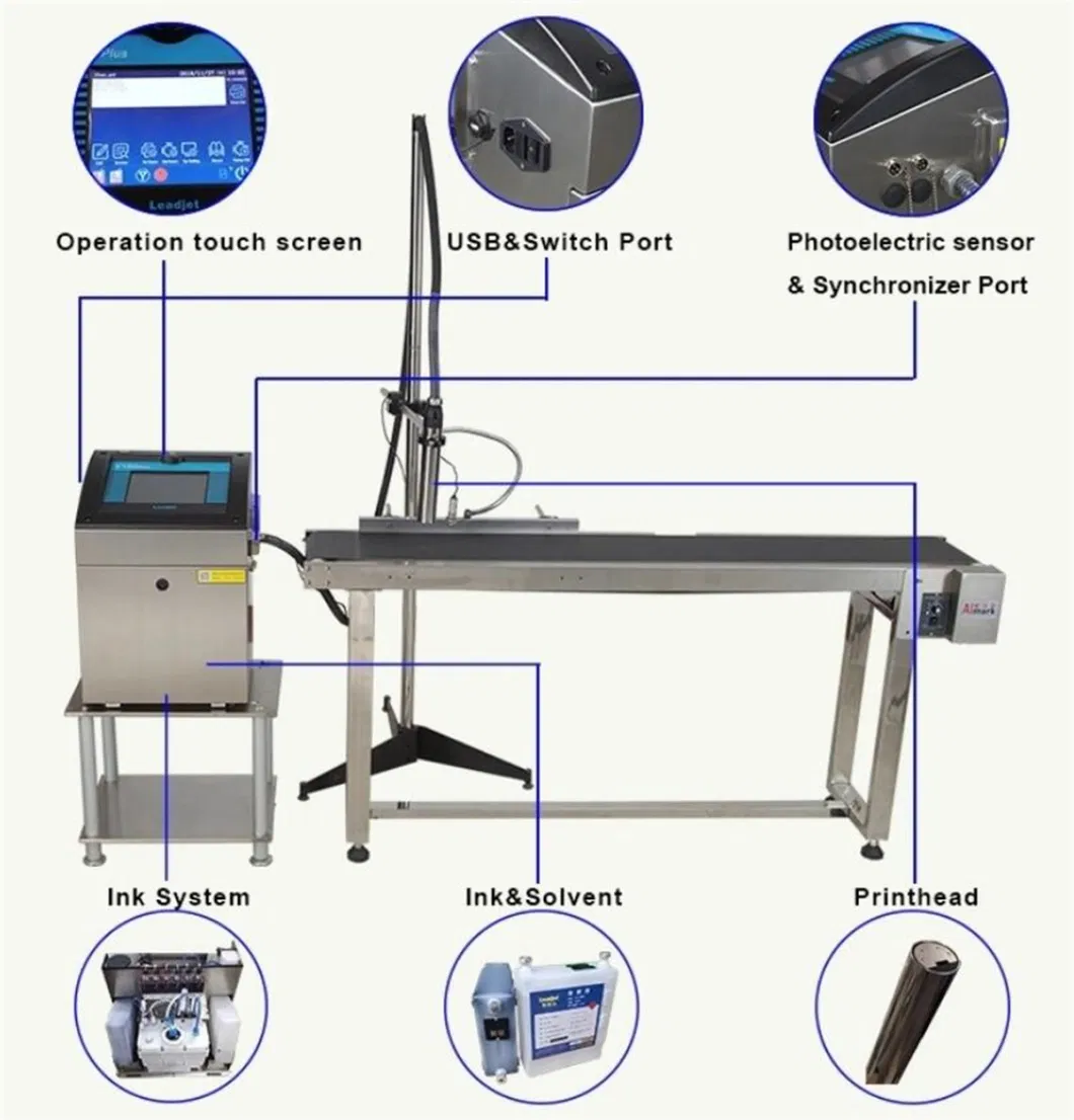 High Speed Digital Portable Online Digital Inkjet Printer for Carton Painting Machine