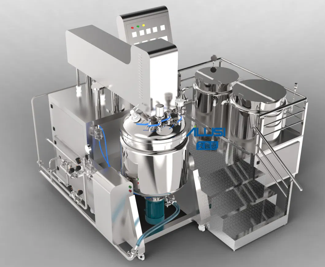 Fixed Type Body Lotion Vacuum Emulsifying Machine Mixer Homogenized Cosmetic Mixing Machine