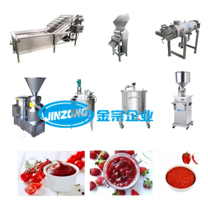 Tomato Ketchup Fruit Paste Making Production Line China Supplier