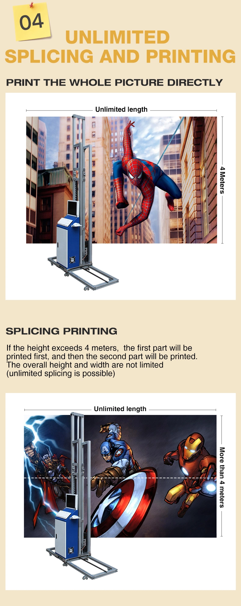 Faith Factory 3D Wall Inkjet Printer 3D Wall Painting Machine Price Vertical Wall Printing Machine