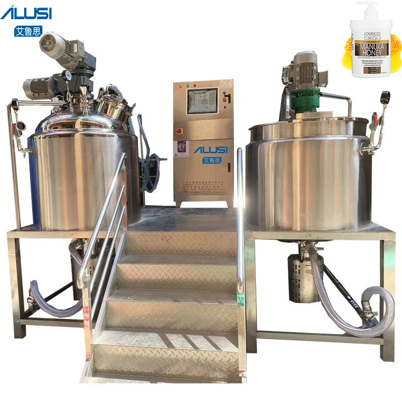 Fixed Type Body Lotion Vacuum Emulsifying Machine Mixer Homogenized Cosmetic Mixing Machine