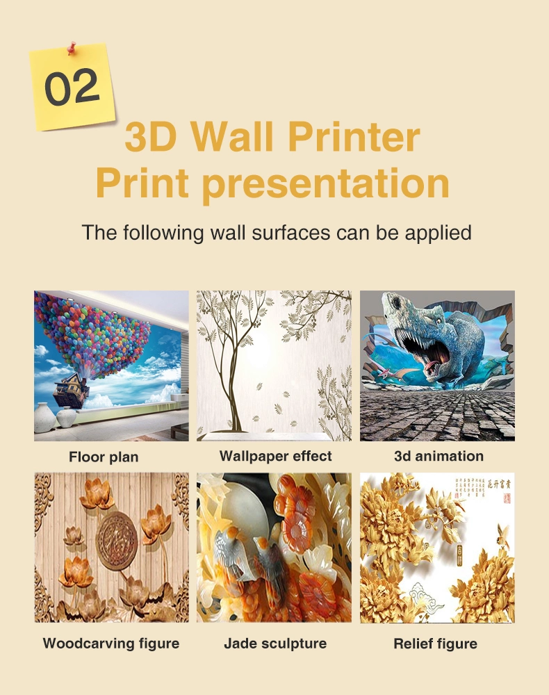 Faith Factory 3D Wall Inkjet Printer 3D Wall Painting Machine Price Vertical Wall Printing Machine