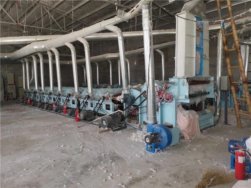 Textile Fabric Waste Polyester Waste Clothes Fabric Cotton Yarn Handle Cotton Dust Waste Recycling Machine Line for Fabric Printing Mills