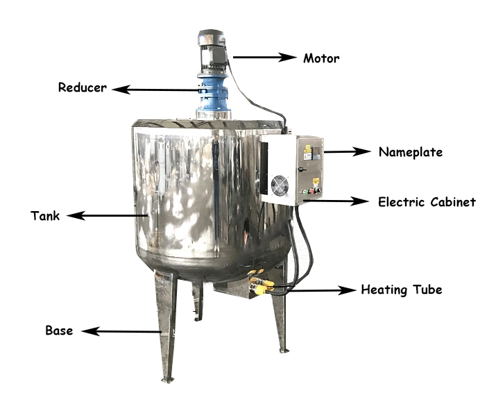 Industrial Stainless Steel Small Chemical Shampoo Mixing Tank Power Soap Detergent Agitator Liquid Mixer Machine