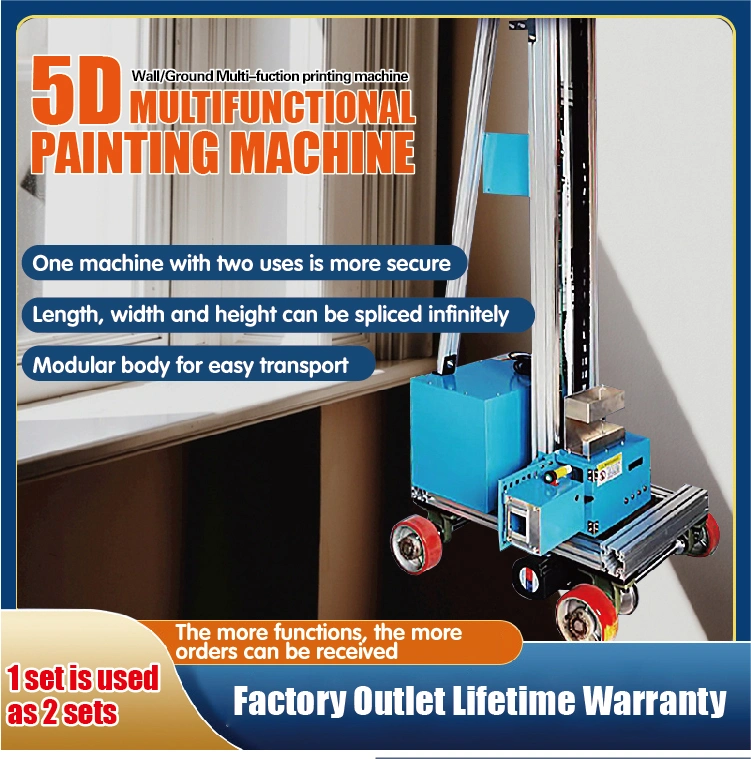3D Vertical Wall Art Inkjet Printer Direct to Wall Painting Printing Machine