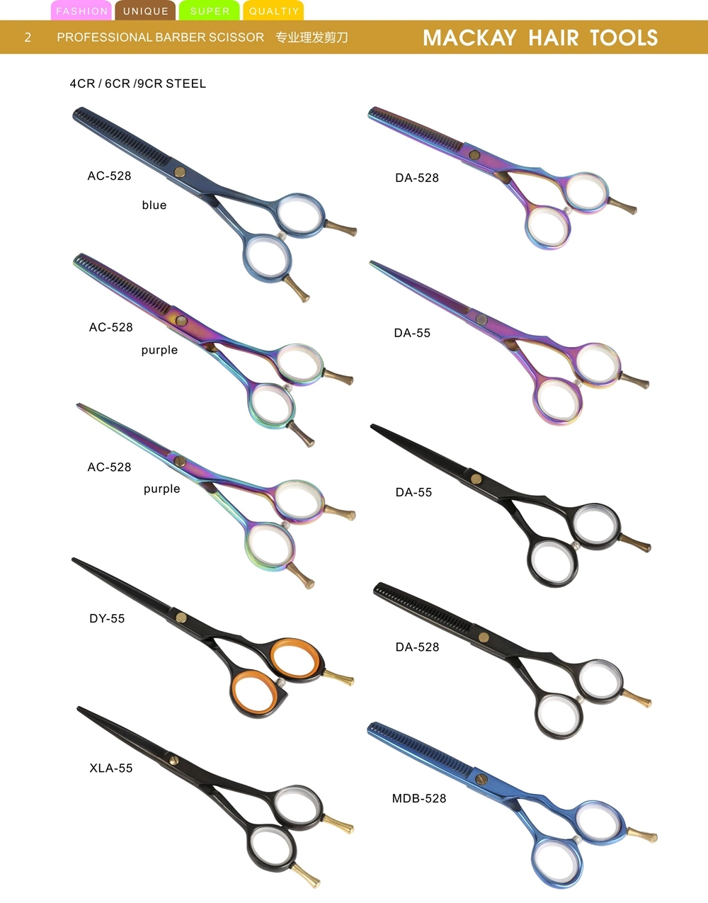 Salon Hair Tools Manufacturer Professional Hair Cutting Thinning Scissor