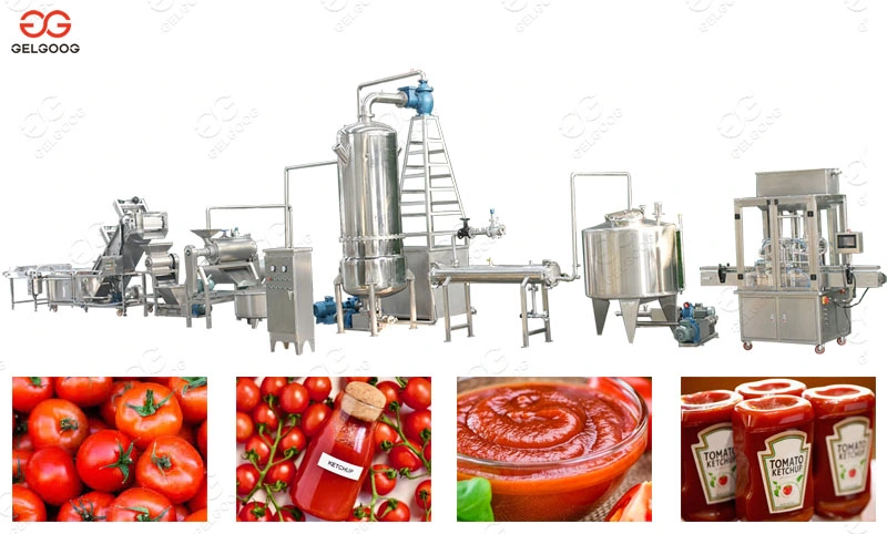 Automatic Cherry Tomatoes Machine Small Business Tomato Ketchup and Sauce Machinery Tomato Paste Production Line for Sale