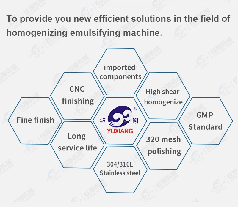 Homogenizer Machine PLC Control Type Cosmetic Cream Making Machine