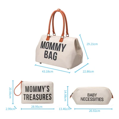 Factory 3 Set Diaper Tote Bag Waterproof Mommy Bag for Hospital Overnight Maternity