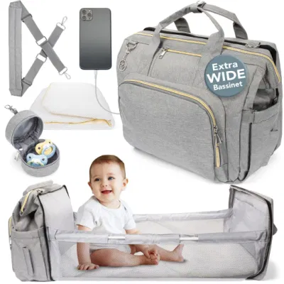 Baby Diaper Bag with Changing Station; Waterproof Diaper Bag