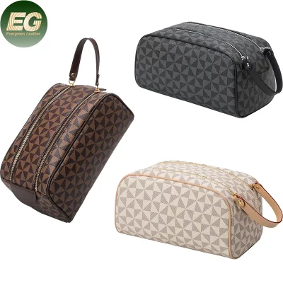 Sh2495 Customizable Portable Brush Pouch PU Leather Travel Cosmetic Bags Customize Logo Wholesale Luxury Custom Makeup Bag