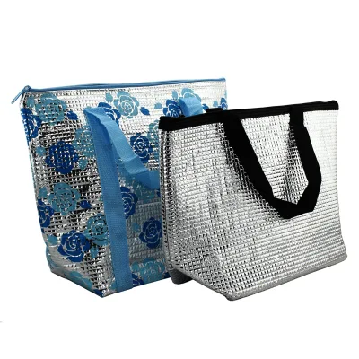 Ice Warm Insulated 6 - 24 Can Bottle Printed Food Delivery Lunch Picnic Thermal Cooler Bag