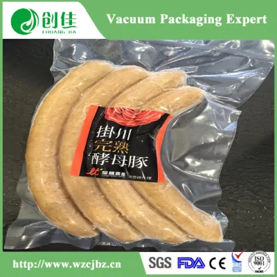 PA/PE Three Side Seal Clear Food Package Vacuum Bag Plastic Bags Bottom Seal Tubular Bag Vacuum Pouch