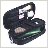 Wholesale Best Price 3 Layer Cosmetic Bag Makeup Bag Brush Bag with Mirror for Women