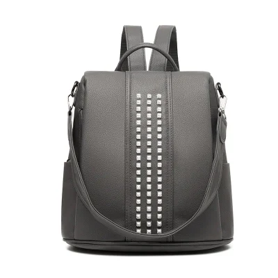 Hot Selling Anti-Theft Travel Backpack Large Capacity School Bags for Teenage Girls New High Quality Leather Women Backpack School Bag and Women Handbag