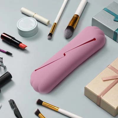The New Silicone Makeup Brush Storage Dustproof Portable Home Travel Essential Storage Bag