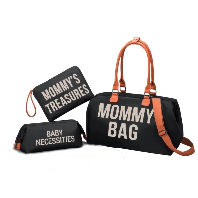 Factory 3 Set Diaper Tote Bag Waterproof Mommy Bag for Hospital Overnight Maternity