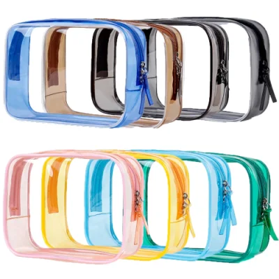  Women&prime;s Transparent Cosmetic Bag Necessaire Makeup Bag Organizer for Cosmetics PVC Clear PVC Lipstick Pencil Cases Pouch