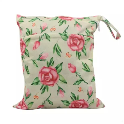 Wholesale Mini Diaper Bags Printed Cute Buttons Wet and Dry Bags Waterproof Diaper Backpacks Reusable Diaper Bags
