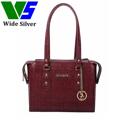 Wide Sliver New PU PVC Leather Candy Color Large Capacity Handbag Tote Bag