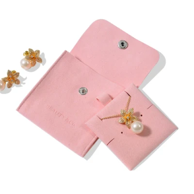  Hot Sale Microfiber Jewelry Bag Custom Luxury Jewellery Packaging Pouch with Logo for Jewelry