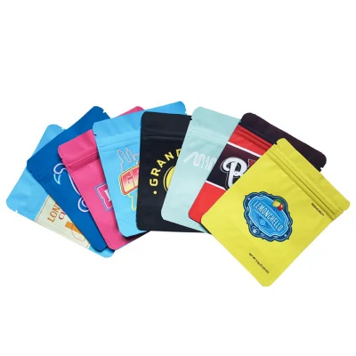 Intaglio Printing Smell Proof Mylar Zipper Pouch with Resealable Child Proof Zip Lock Tobacco Bag