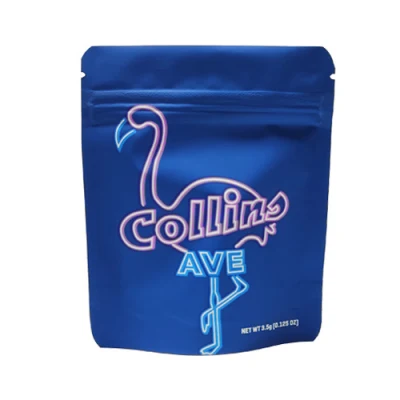 Intaglio Printing Smell Proof Mylar Zipper Pouch with Resealable Child Proof Zip Lock Tobacco Bag