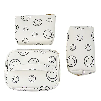 OEM Custom Design Printing Lady Cosmetic Bag Case Toiletry Pouch Waterproof Women Makeup Bag Wallet Clutch Bag