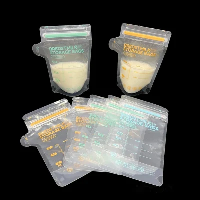 Custom Breastmilk Cooler Storage Bag 100% BPA Free Plastic Bag with Zipper