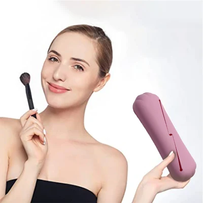 The New Silicone Makeup Brush Storage Dustproof Portable Home Travel Essential Storage Bag