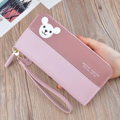 New fashion Pink Wallet Ladys&prime; Elegant Party Handbag High Quality Brand PU Coin Bag Pouch OEM