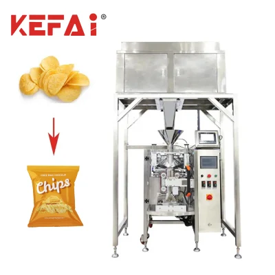 Kefai Vertical Nitrogen Pouch Filled Fried Chips Packaging Machine