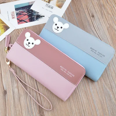 New fashion Pink Wallet Ladys&prime; Elegant Party Handbag High Quality Brand PU Coin Bag Pouch OEM