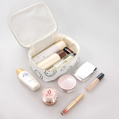 OEM Custom Design Printing Lady Cosmetic Bag Case Toiletry Pouch Waterproof Women Makeup Bag Wallet Clutch Bag