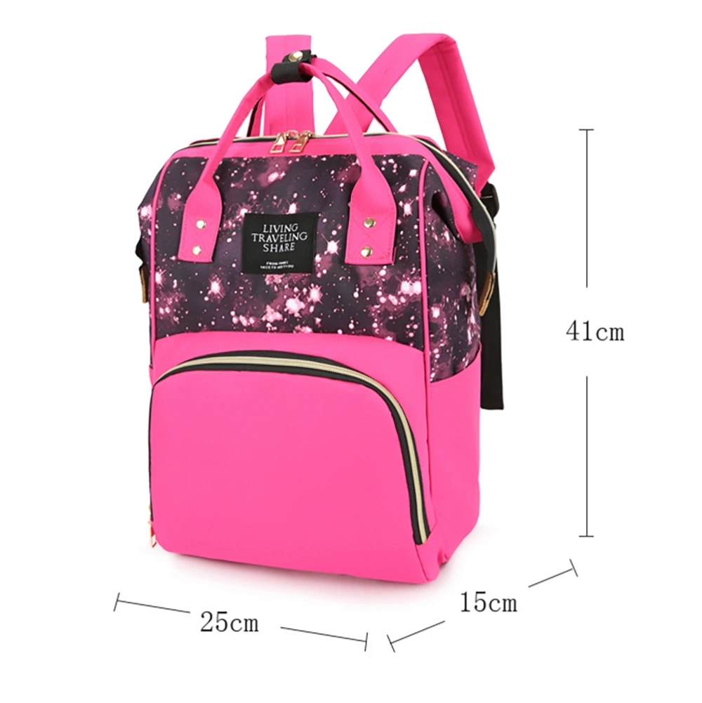 Soft Surface Anti-Theft Backpack Water Resistant Oxford Baby Diaper Bag