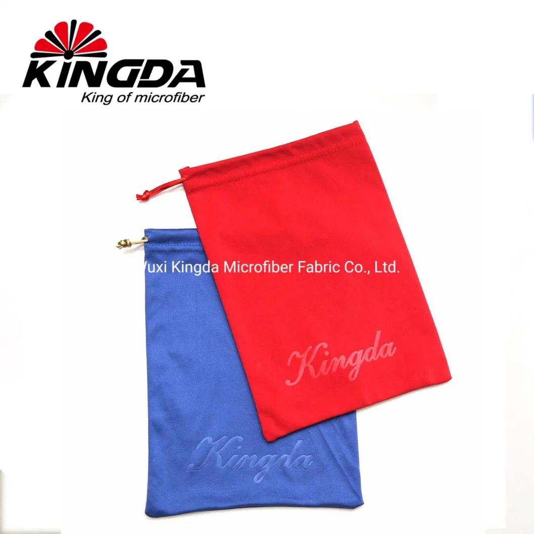 Customised Logo Microfibre Sunglasses Pouch Made of RPET Polyester