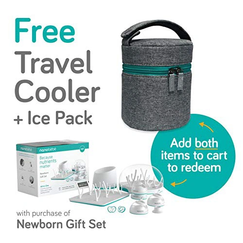 Breastmilk Baby Bottle Cooler &amp; Travel Bag with Ice Pack Included.
