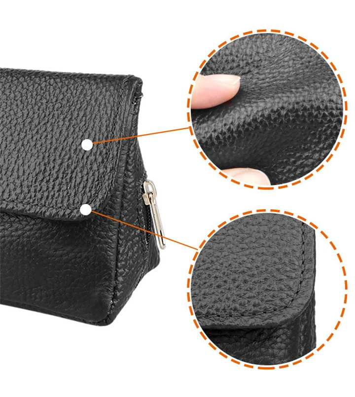 Emg6411 Leather Lighter Case Men Smoke Carrying Universal Cigar Black Pouches Clutch Small Mini Waterproof Purse Envelope for Man Packaging Tobacco Bag Pouch