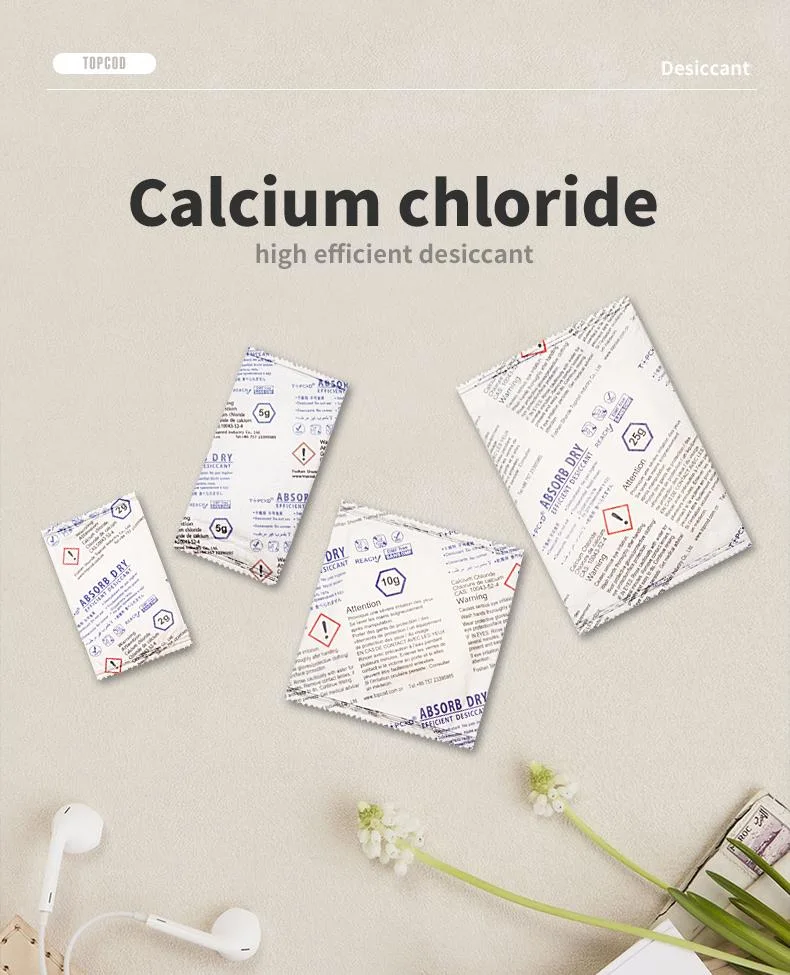 Calcium Chloride Cacl2 Desiccant with Sealed Reusable Pouches